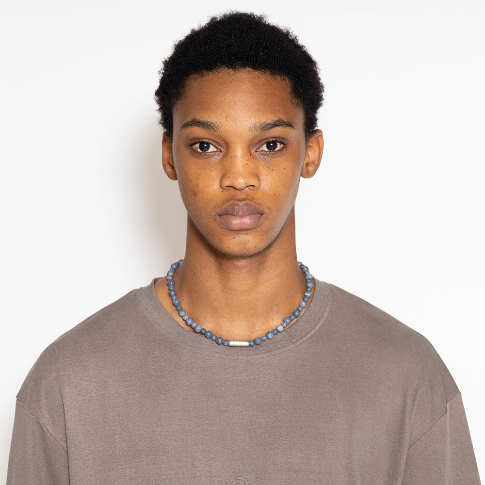 Towtow Archive - Feel Logo Symbol Necklace (Coral Blue) product image 4 | TRAB K-Fashion Australia