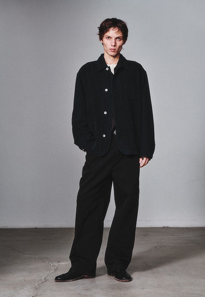 Art if acts - Garment Dyed Western Coverall Jacket (Black) product image 1 | TRAB K-Fashion Australia
