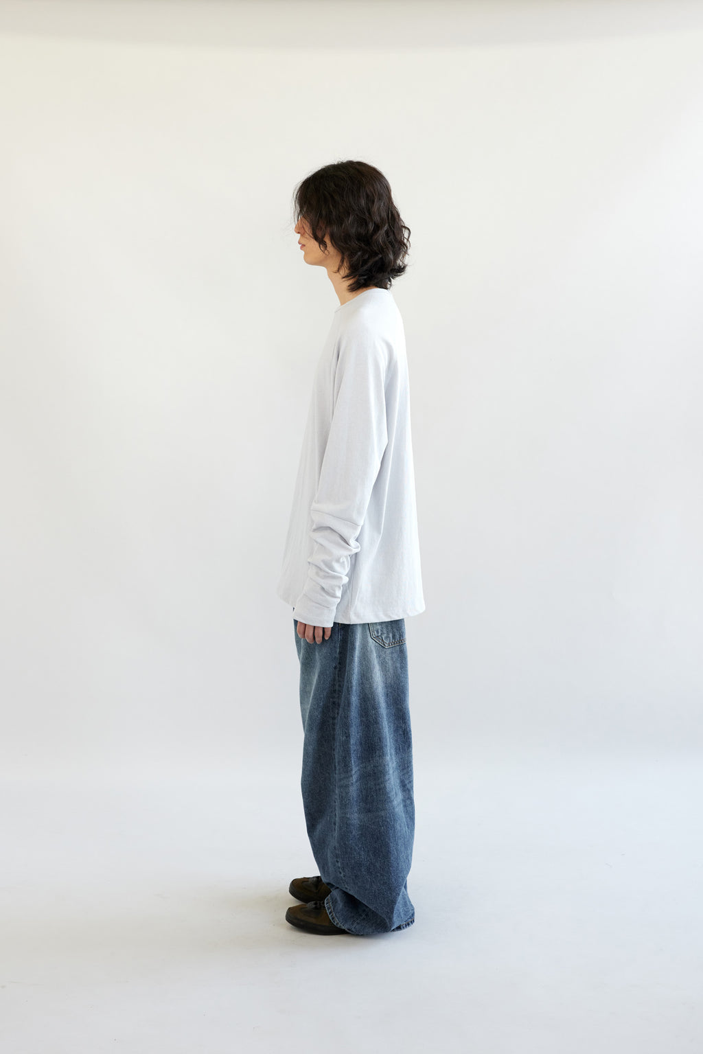 Hatchingroom - Wide Curve Jeans Washed (Blue) product image 5 | TRAB K-Fashion Australia