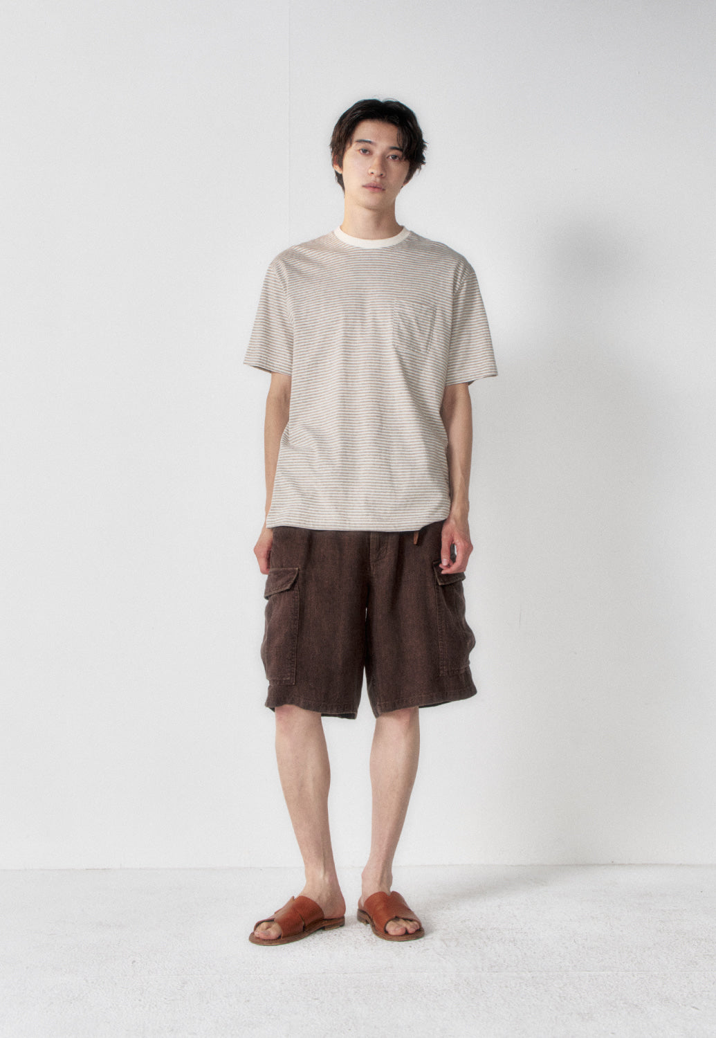 Art if acts - Linen M-51 Shorts (Wood) product image 2 | TRAB K-Fashion Australia