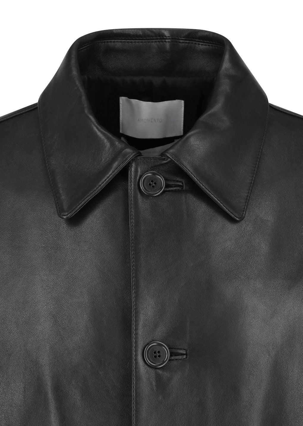 Amomento - Lambskin mid jacket (Black) product image 11 | TRAB K-Fashion Australia