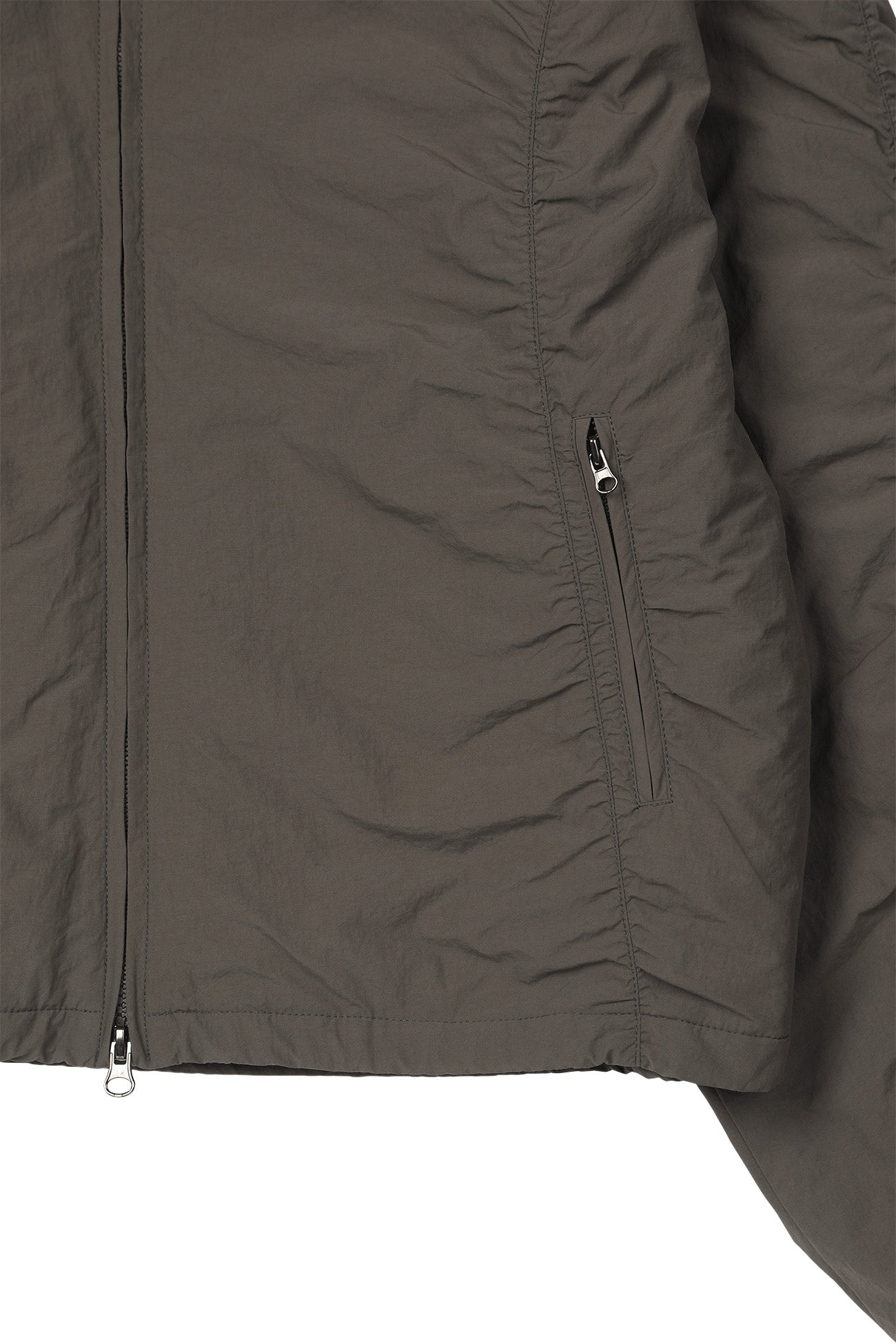 Deinet - Parka Ring Hooded Cropped Jumper (Khaki) product image 12 | TRAB K-Fashion Australia