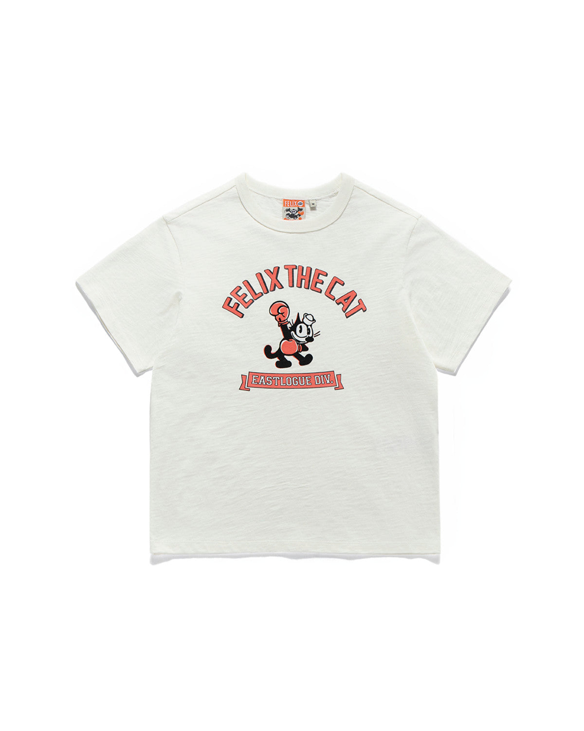 Eastlogue - Punch Out Felix Volume Printing T-shirts (Off White) product image 1 | TRAB K-Fashion Australia