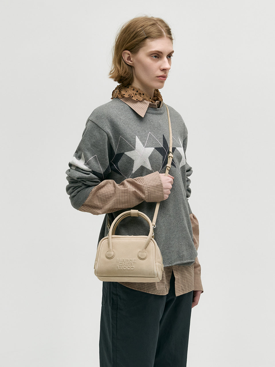 Marge Sherwood - Soft Tote Mini (Nude Nubuck) product image 2 | TRAB K-Fashion Australia