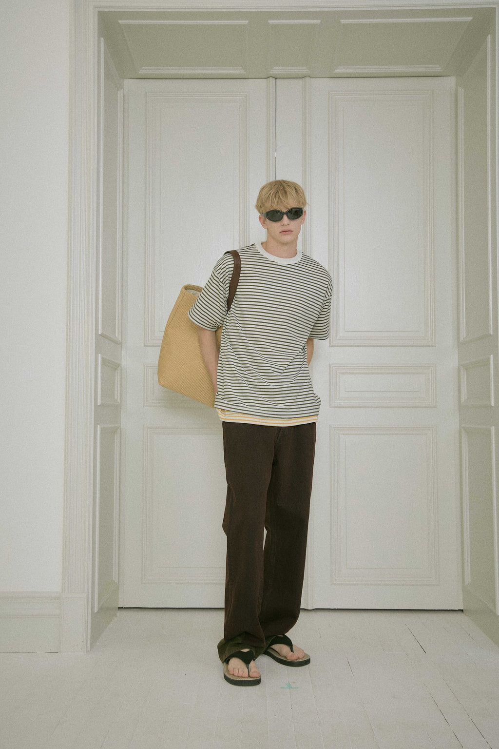 Stu - Straight Denim Pants (Brown) product image 9 | TRAB K-Fashion Australia