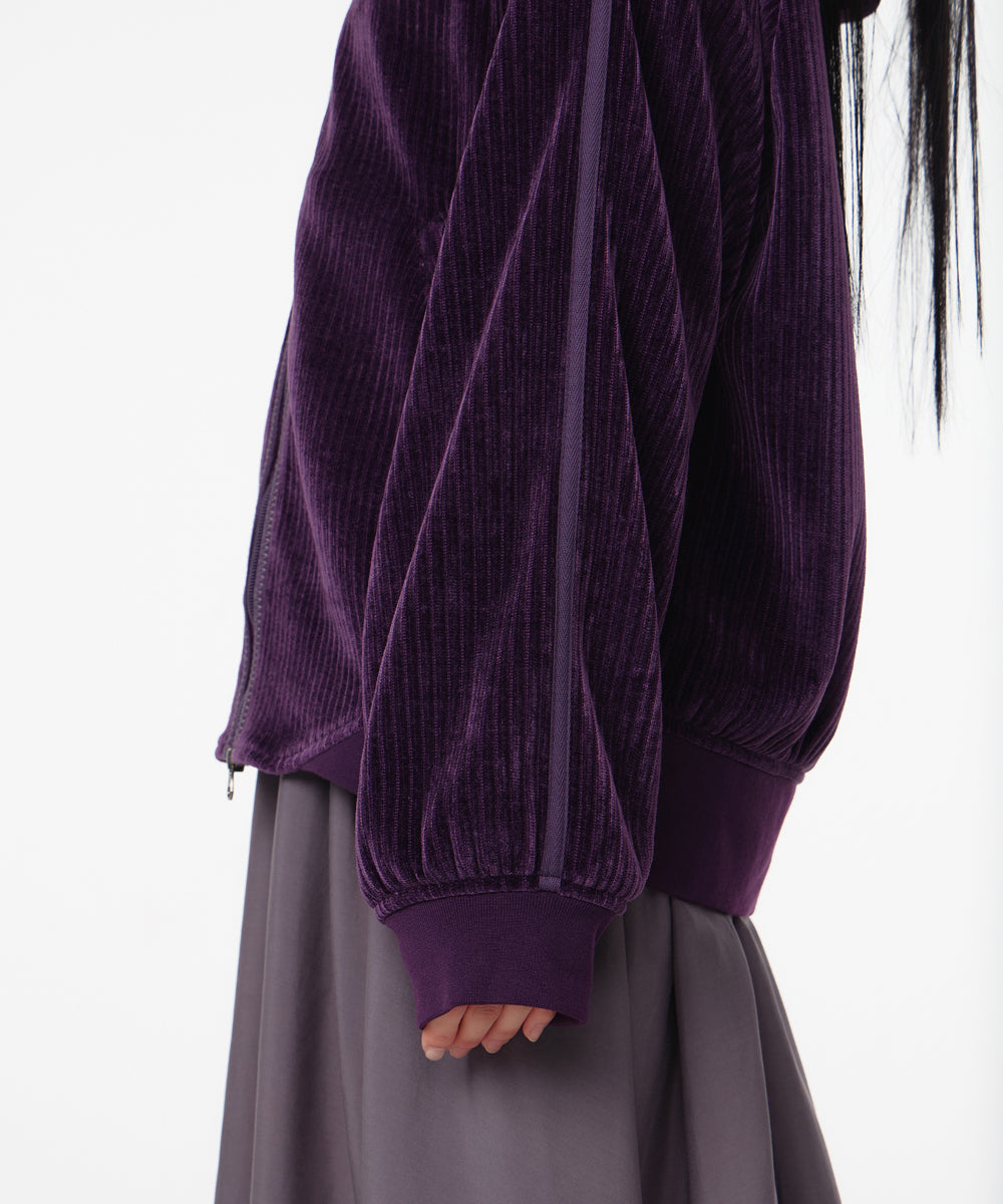 Coyseio - Velour Zip-Up Hoodie (Purple) product image 5 | TRAB K-Fashion Australia