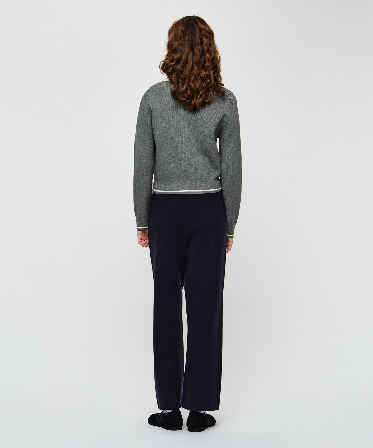 Marithe & Francois Girbaud - Ribbon Classic Logo Knit Pants (Navy) product image 4 | TRAB K-Fashion Australia
