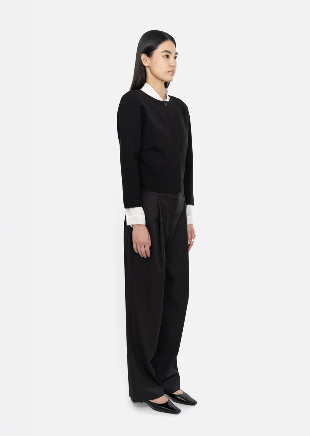 Amomento - wide tuck pants (Black) product image 3 | TRAB K-Fashion Australia