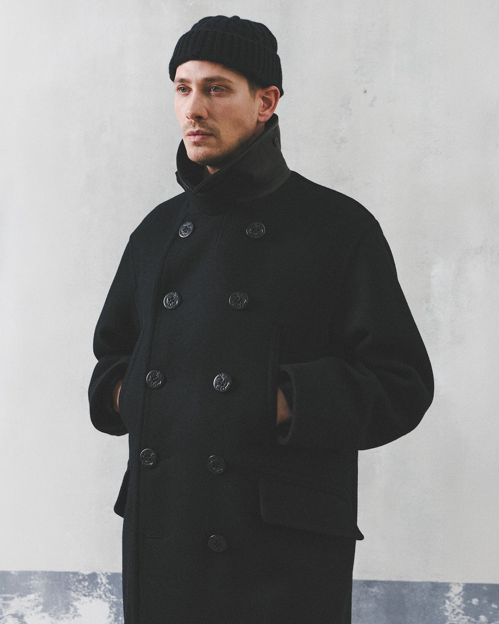 Eastlogue - Naval Coat (Black Melton) product image 3 | TRAB K-Fashion Australia