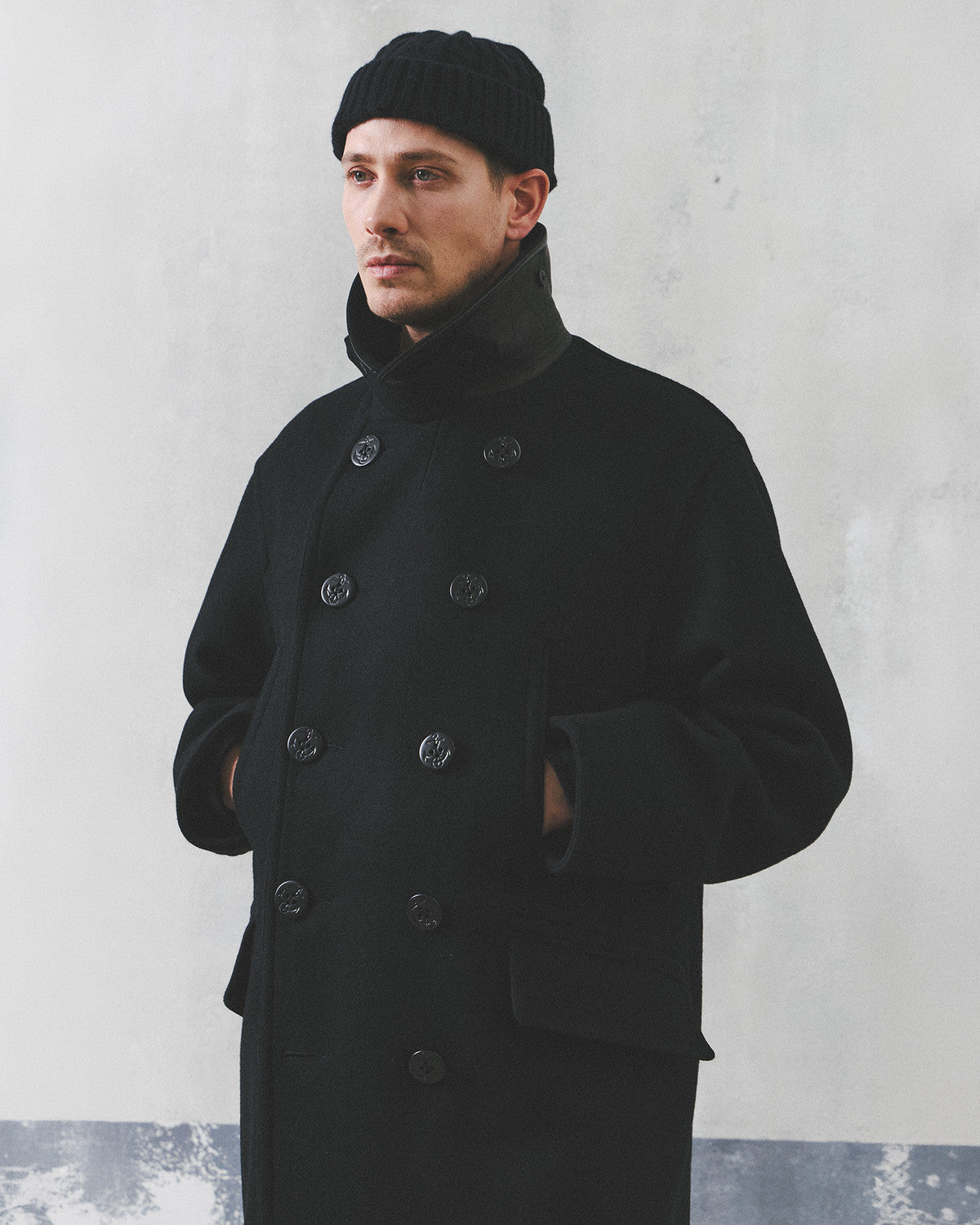 Eastlogue - Naval Coat (Black Melton) product image 3 | TRAB K-Fashion Australia
