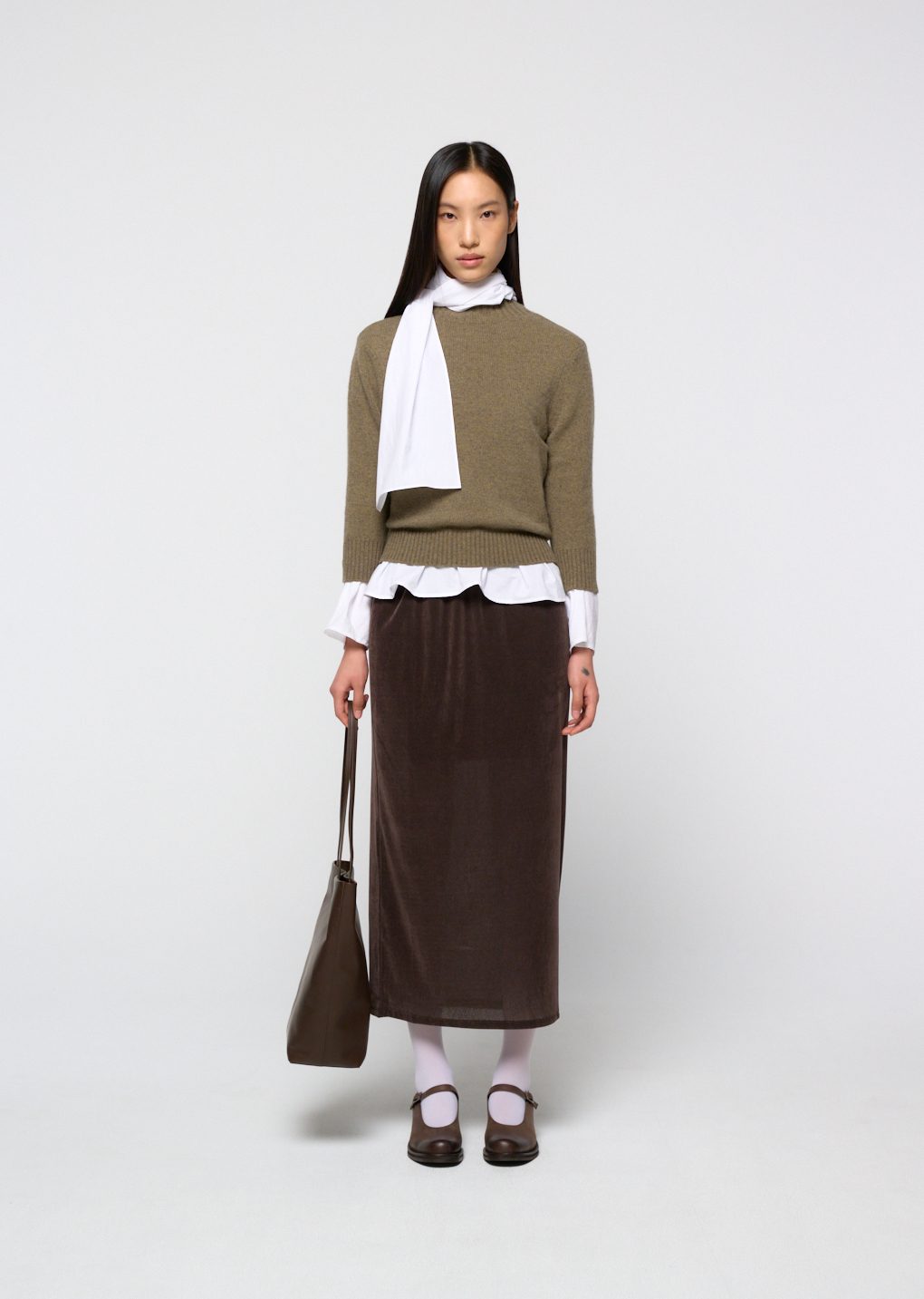 Amomento - Leather tote bag (Dark Brown) product image 11 | TRAB K-Fashion Australia