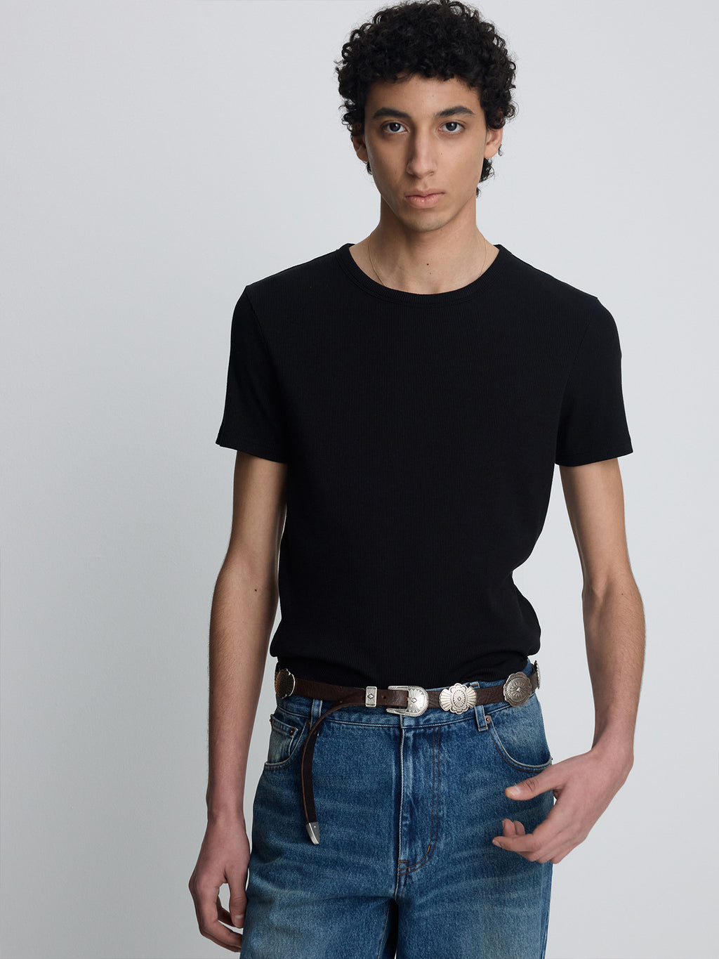 Tonywack - Soft Ribbed Fitted T-Shirt (Black) product image 10 | TRAB K-Fashion Australia