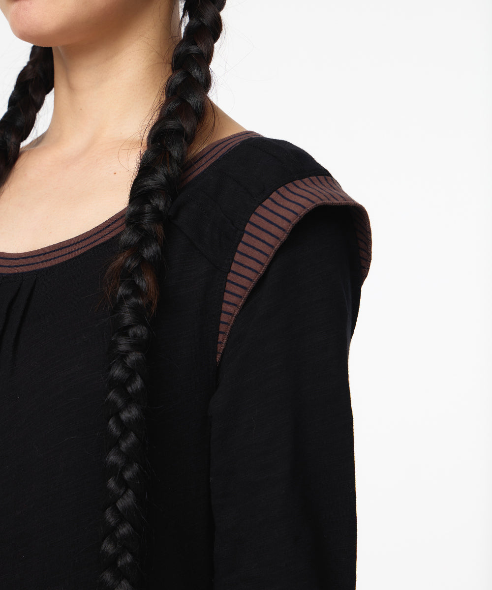 Coyseio - Stripe Cancan One Piece (Black) product image 5 | TRAB K-Fashion Australia