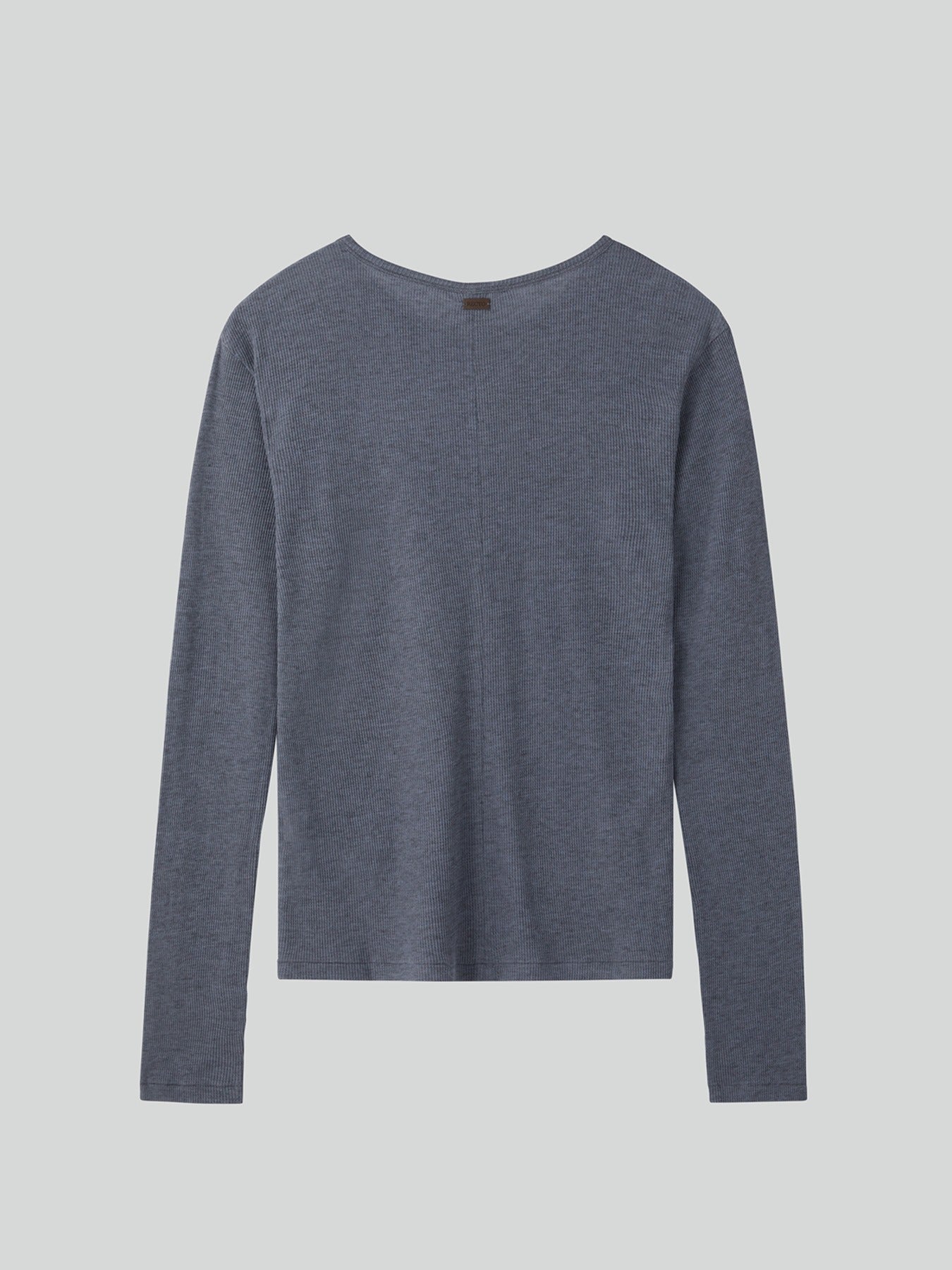 Recto - Cashmere Blend Long-Sleeve Top (Melange Grey) product image 1 | TRAB K-Fashion Australia
