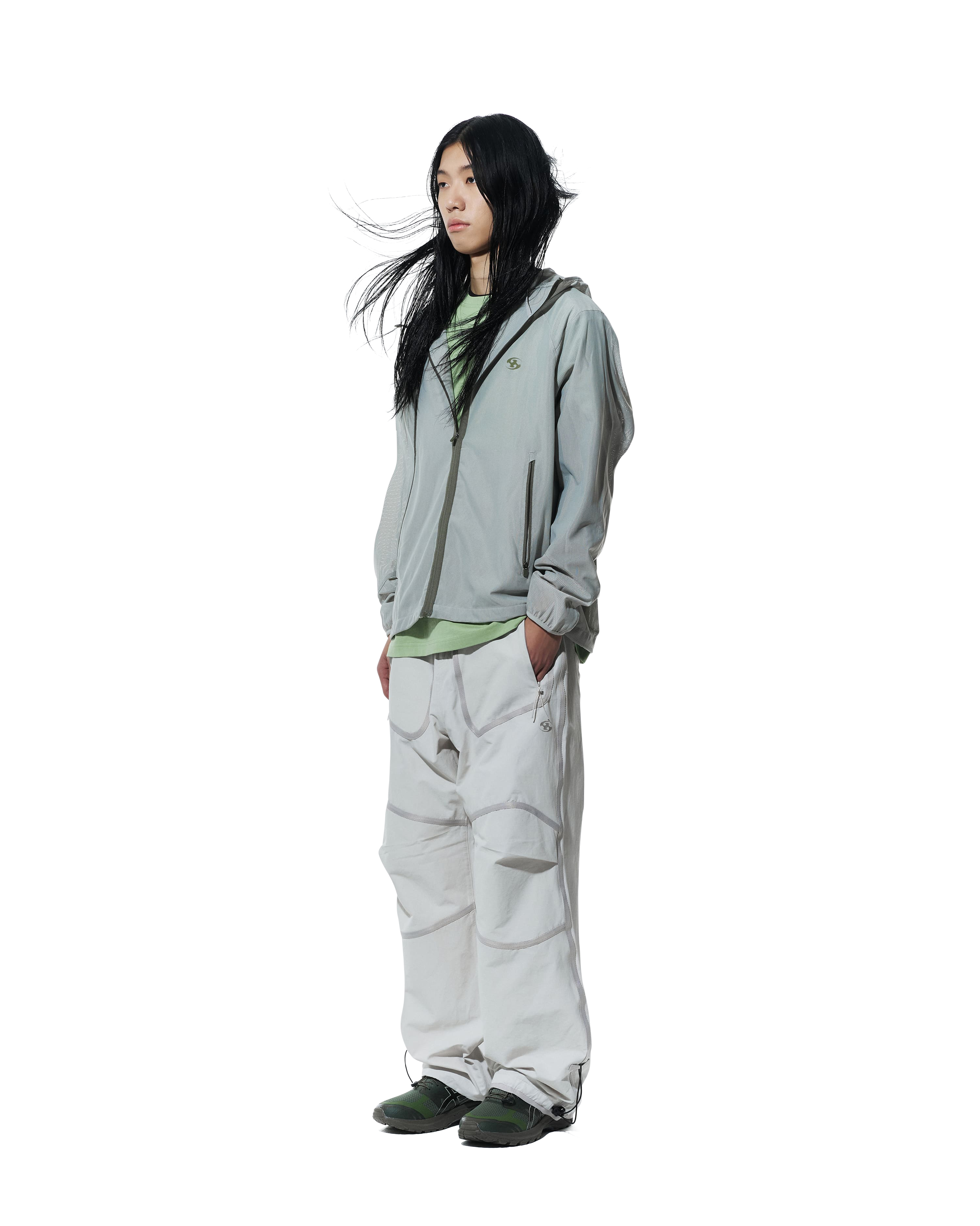 San San Gear - Zipper Mesh Jacket (Grey) product image 2 | TRAB K-Fashion Australia