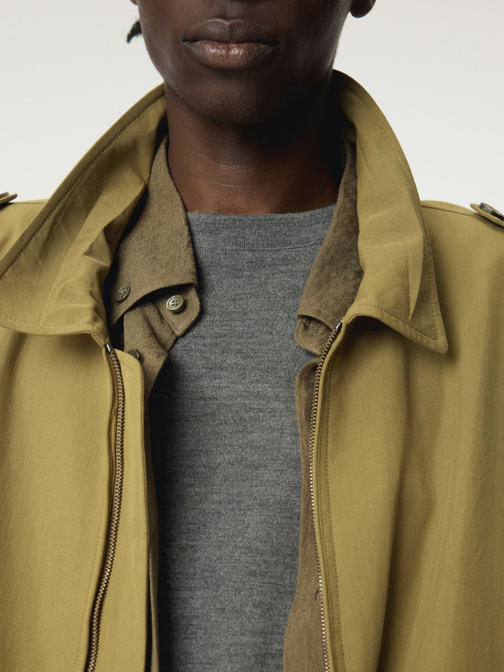 Recto - Vintage Pressed Crease Jumper (Olive) product image 6 | TRAB K-Fashion Australia