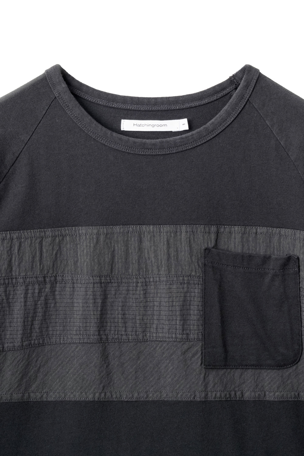 Hatchingroom - Patchwork Ringer Tee (Charcoal) product image 3 | TRAB K-Fashion Australia