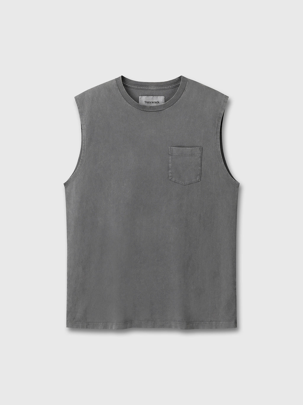 Tonywack - Garment-Dyed Patch Pocket Sleeveless (Faded Carbon) product image 7 | TRAB K-Fashion Australia
