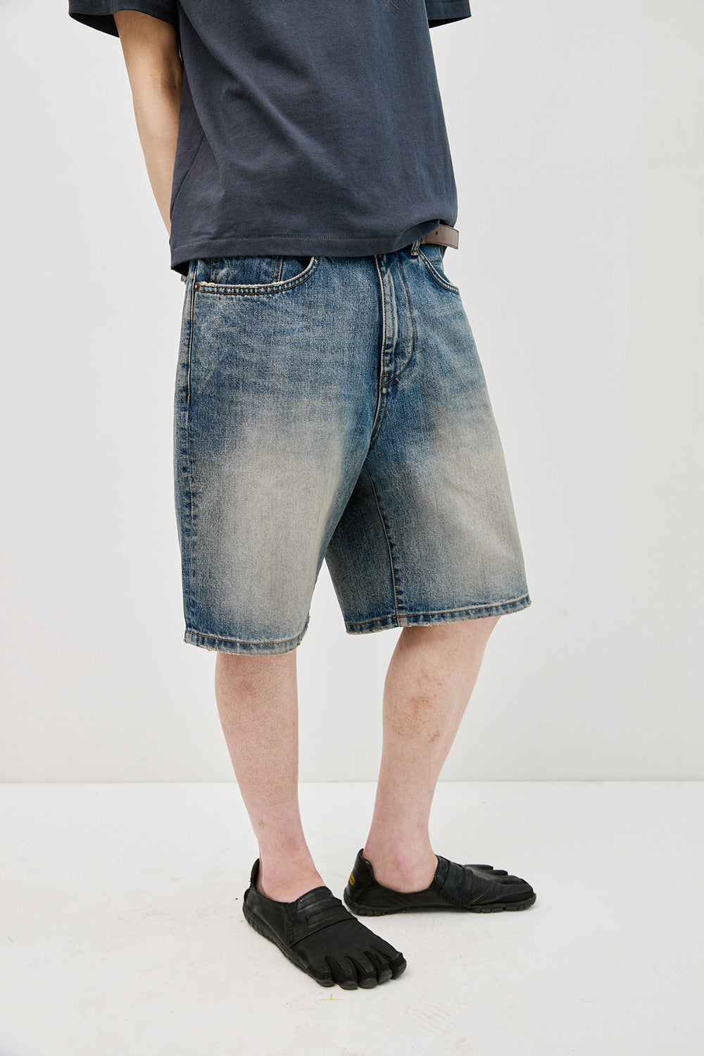 Hatchingroom - Denim Shorts (Faded Blue) product image 12 | TRAB K-Fashion Australia