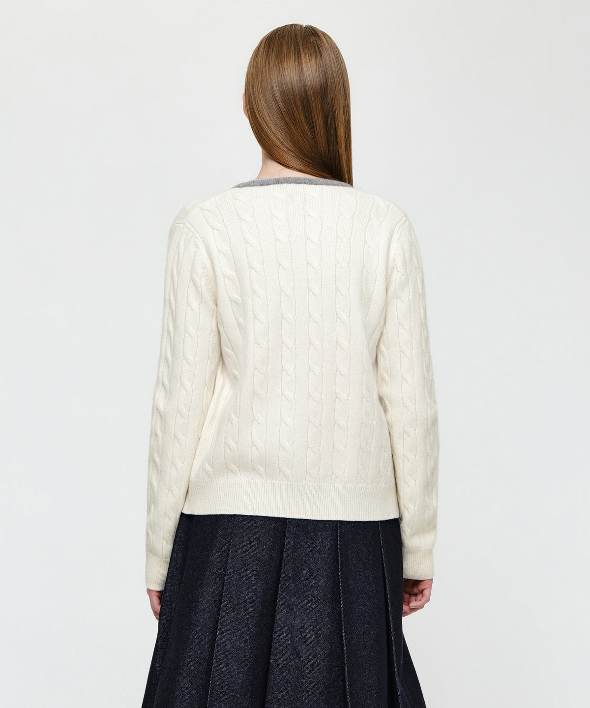 Marithe & Francois Girbaud - Ribbon Cardigan (Ivory) product image 3 | TRAB K-Fashion Australia