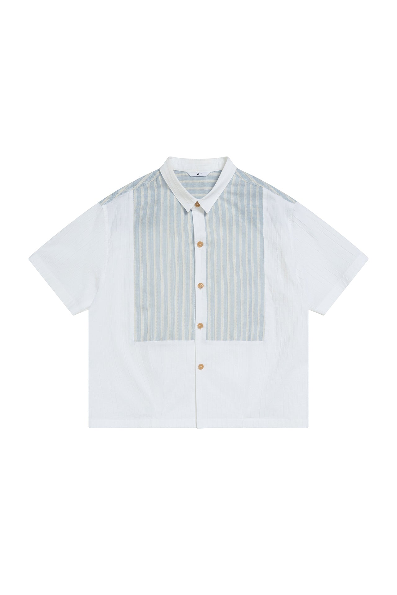STU - Stripe Panel Shirt (White) product image 17 | TRAB K-Fashion Australia