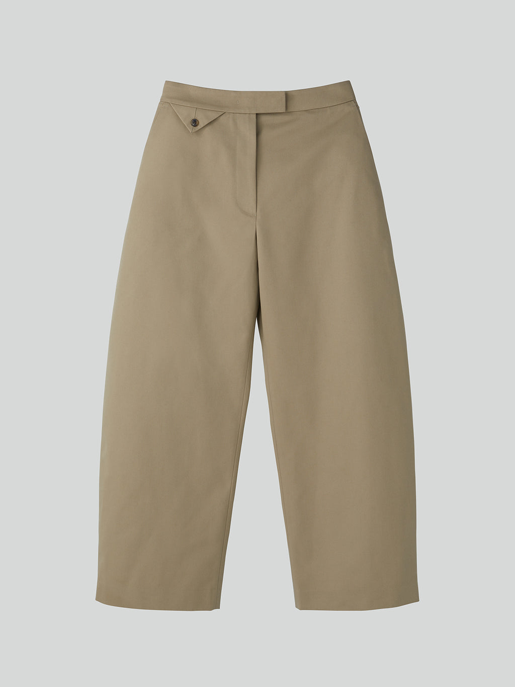 Recto - High-Rise Curved Legs Pants (Khaki Beige) product image 8 | TRAB K-Fashion Australia