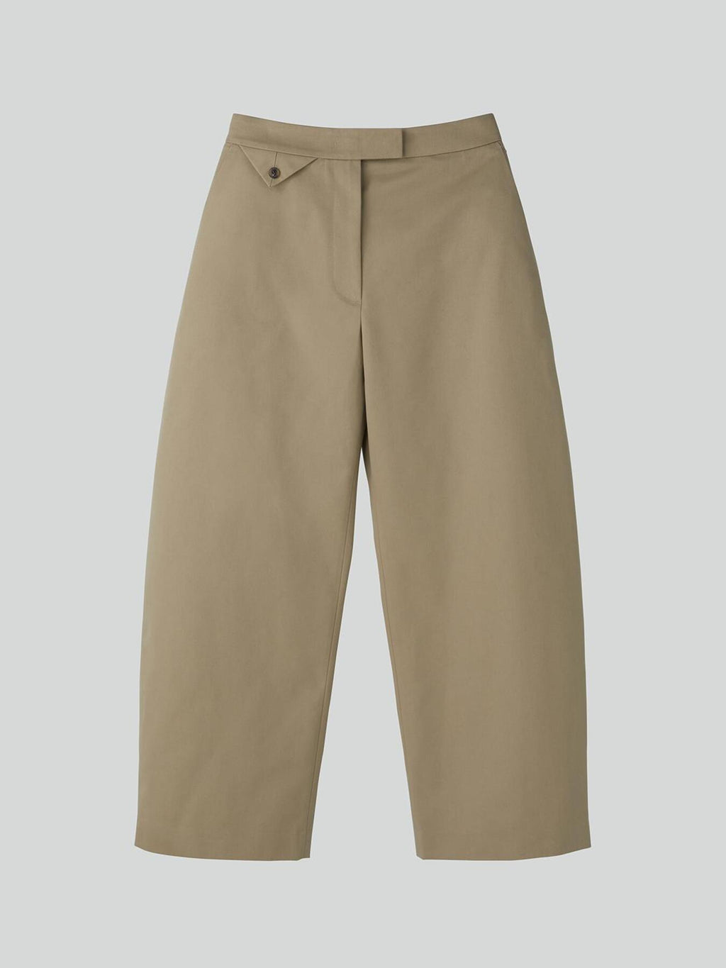 Recto - High-Rise Curved Legs Pants (Khaki Beige) product image 8 | TRAB K-Fashion Australia
