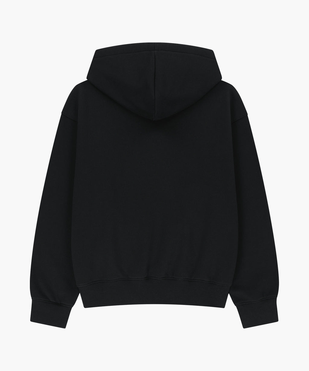 Marithe & Francois Girbaud - Alpes Classic Logo Oversized Hoodie (brushed) (Black) product image 6 | TRAB K-Fashion Australia