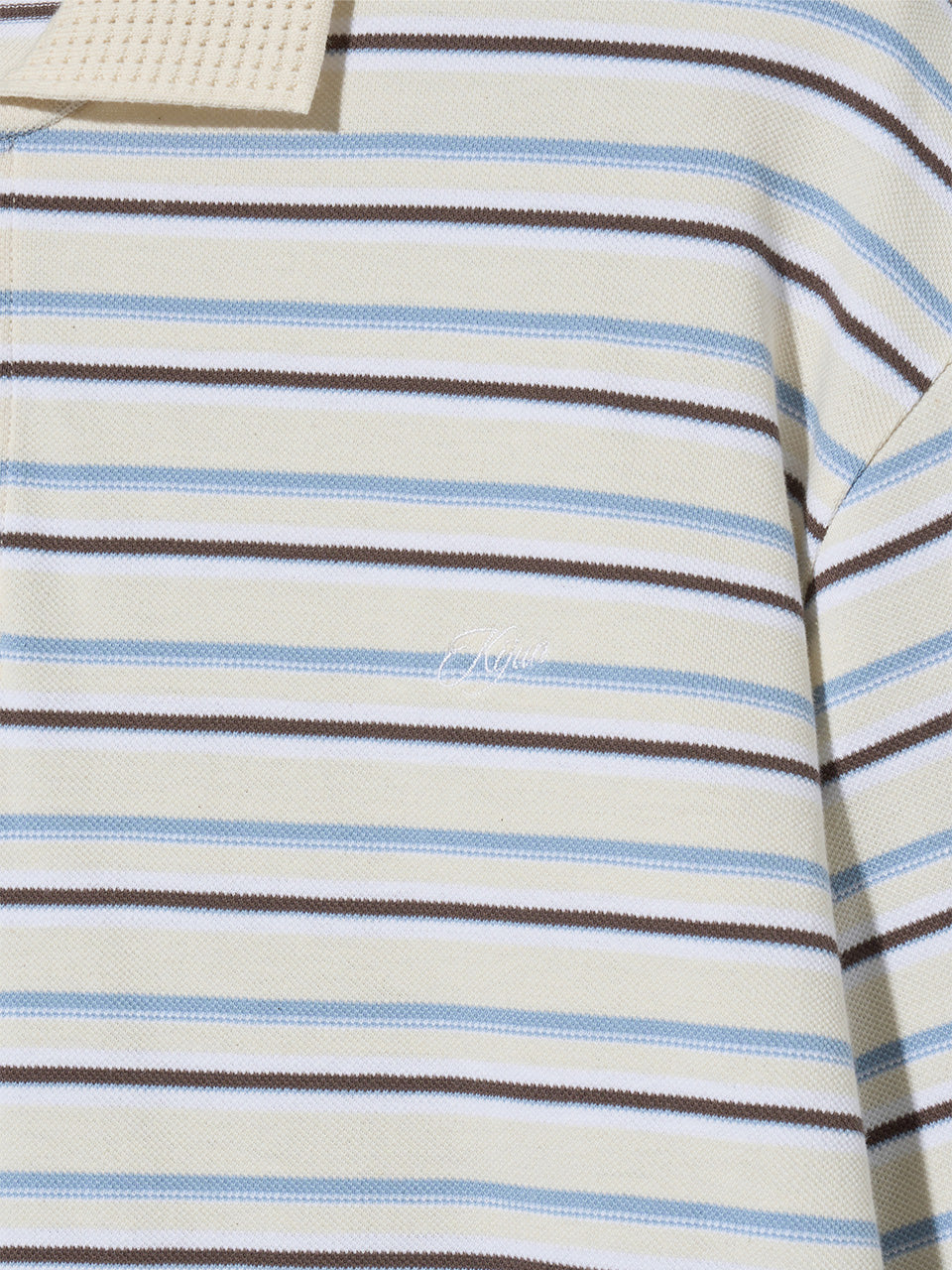 Kijun - Fresh Border Pique Polo (Sky Blue) product image 11 | TRAB K-Fashion Australia