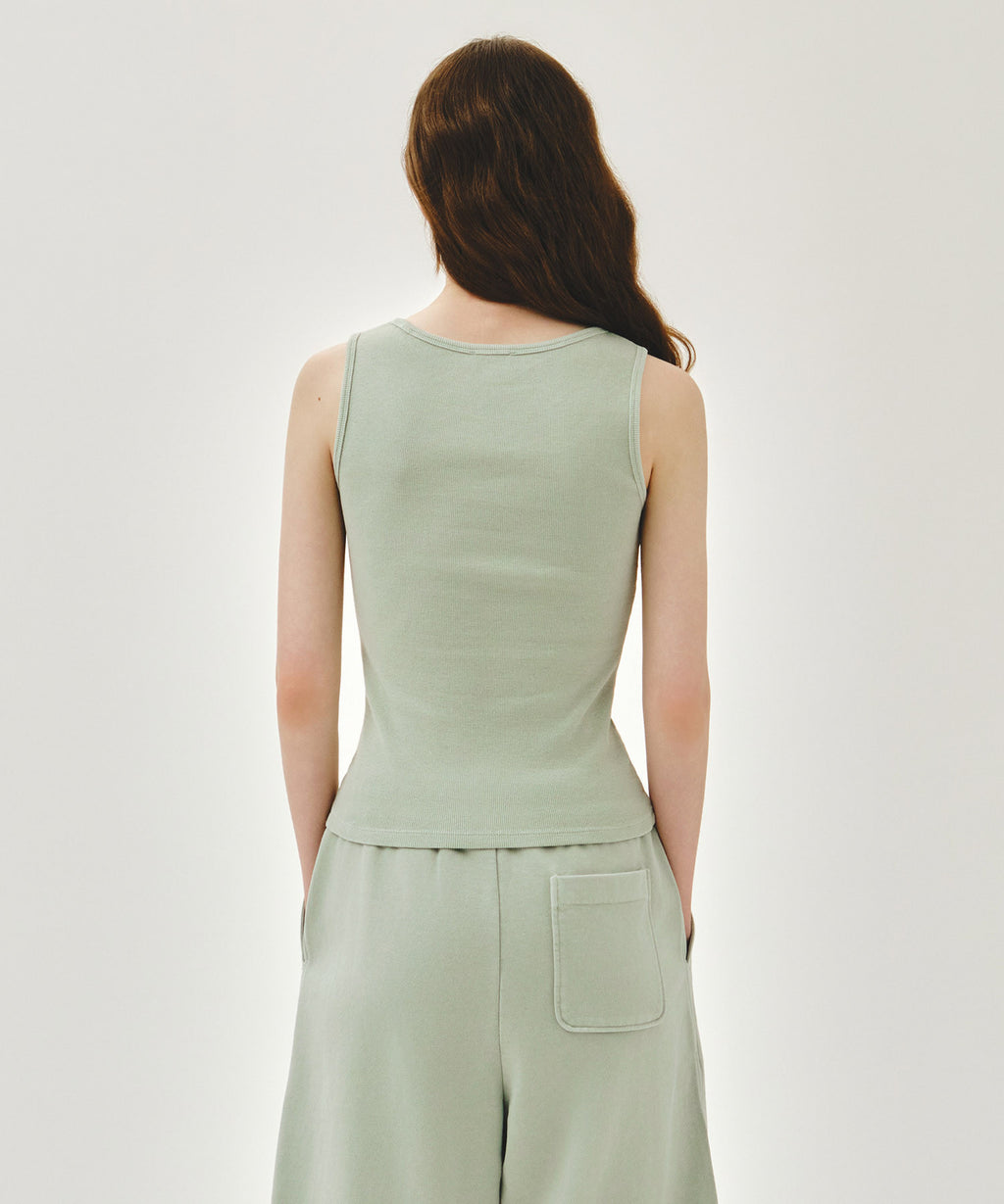 Marithe & Francois Girbaud - Regular Logo Sleeveless (Mint) product image 3 | TRAB K-Fashion Australia