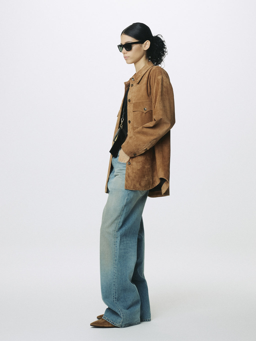 Tonywack - Western Suede Overshirt (Tobacco) product image 2 | TRAB K-Fashion Australia