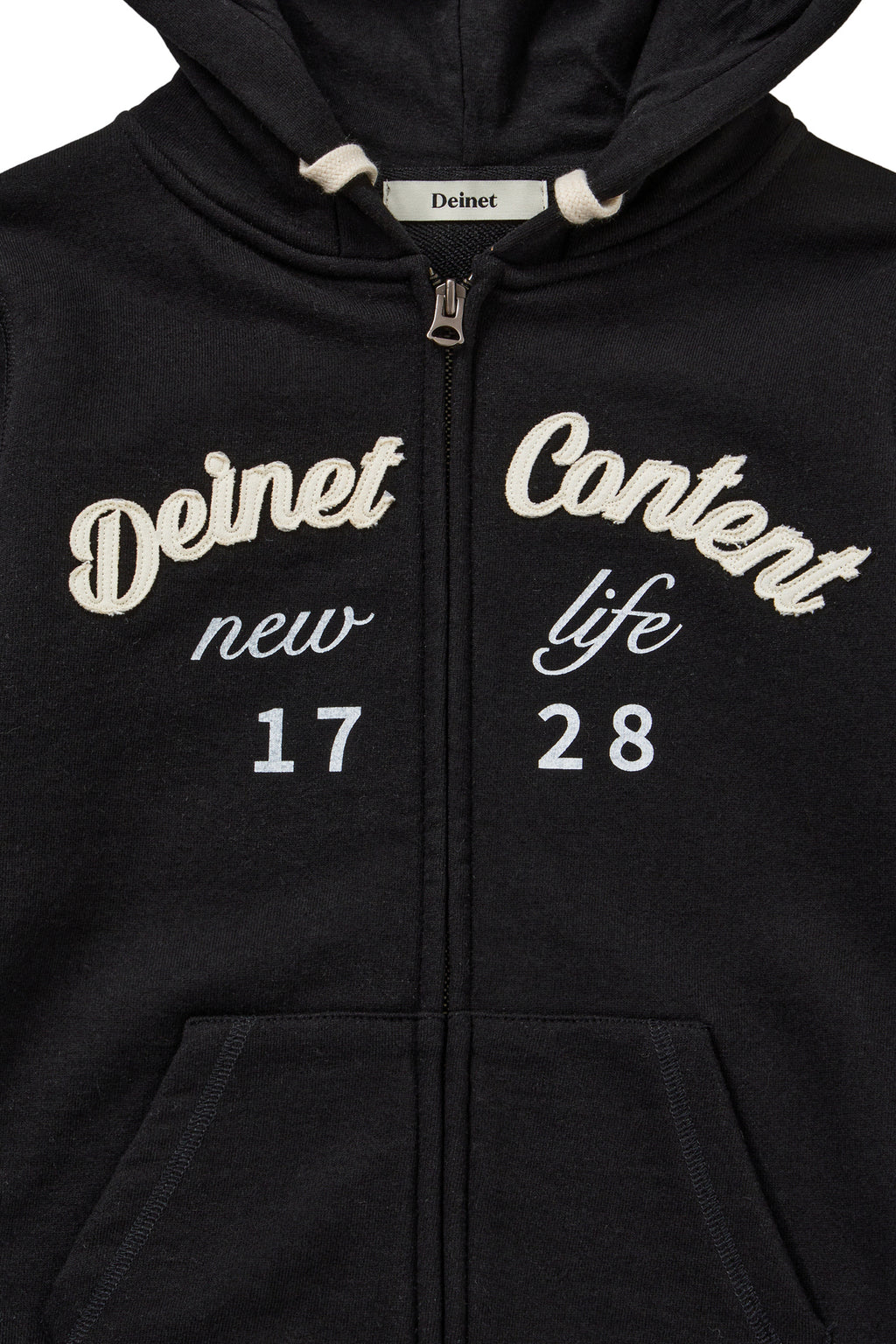 Deinet - Content Slim Hood Zip - Up (Black) product image 4 | TRAB K-Fashion Australia