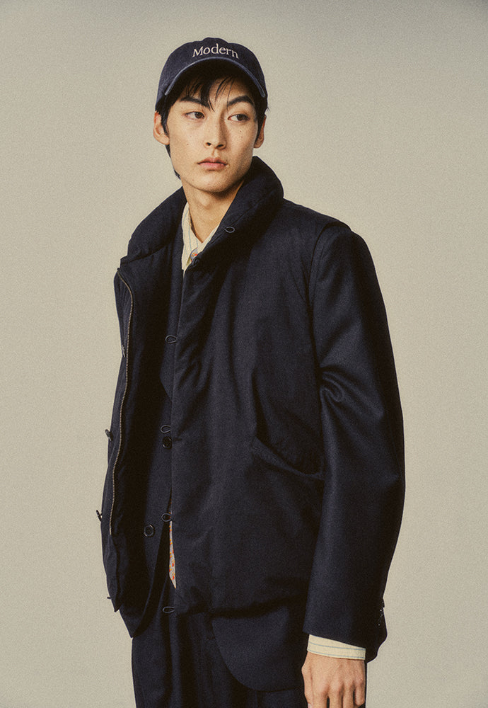 Art if acts - Shawl Collar Down Vest (Black) product image 6 | TRAB K-Fashion Australia