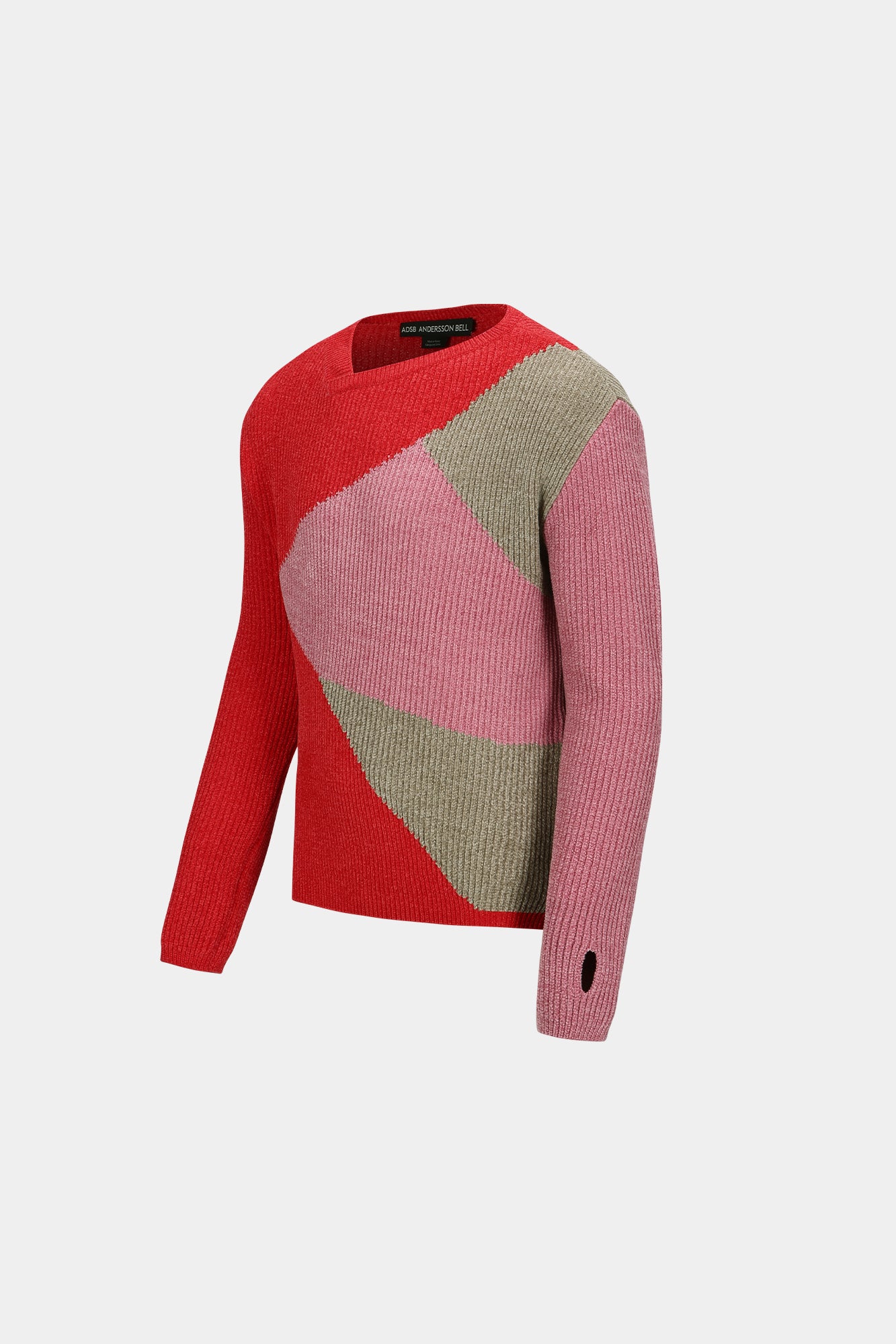 Andersson Bell - Fite Crew-Neck Sweater (Red/Pink) product image 7 | TRAB K-Fashion Australia