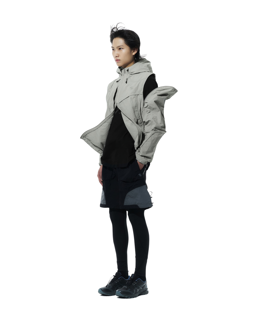 San San Gear - 2Way Wave Jacket (Grey) product image 2 | TRAB K-Fashion Australia