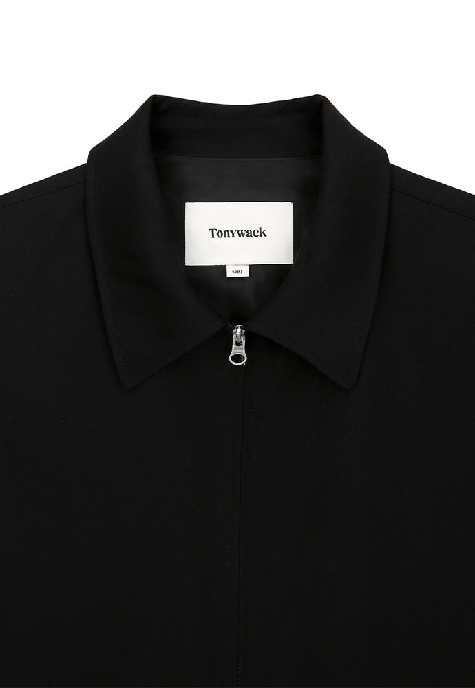 Tonywack - Wool Side Buckle Pleated Short Jacket (Black) product image 8 | TRAB K-Fashion Australia