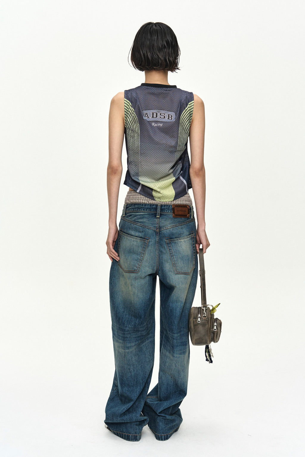 Andersson Bell - Unisex Trunk Layered Wide-Leg Jeans (Blue) product image 10 | TRAB K-Fashion Australia