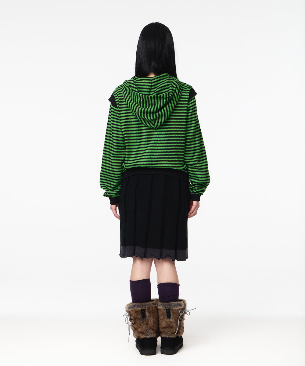 Coyseio - Knit Pleats Skirt (Black) product image 8 | TRAB K-Fashion Australia