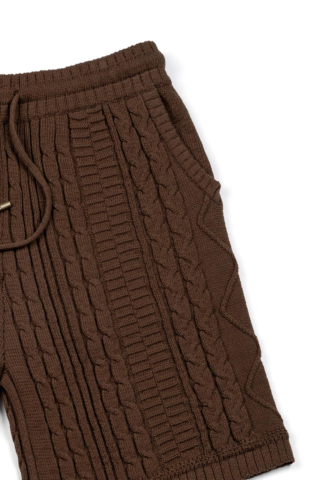 Ioedle - Seeping New Town Cable Knit Shorts (Brown) product image 5 | TRAB K-Fashion Australia