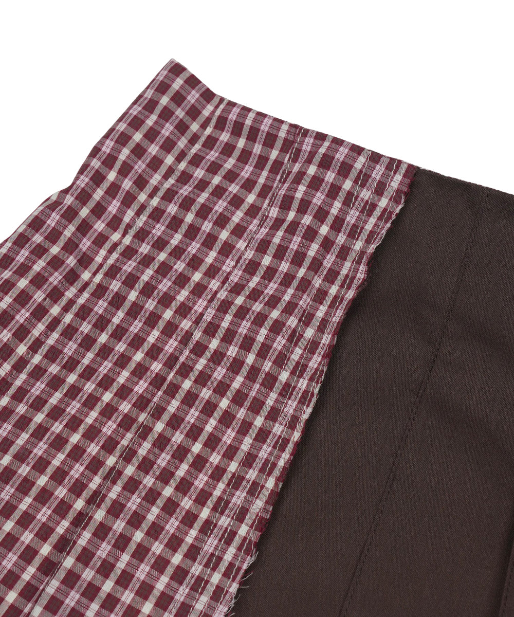 Coyseio - Triple Layer Pleated Skirt (Brown) product image 15 | TRAB K-Fashion Australia
