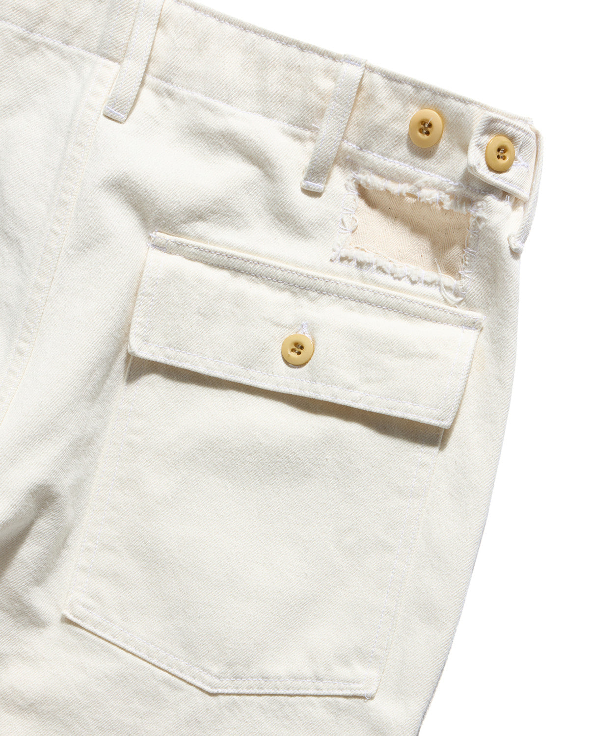 Eastlogue - Damaged Fatigue Pants (Ecru) product image 6 | TRAB K-Fashion Australia