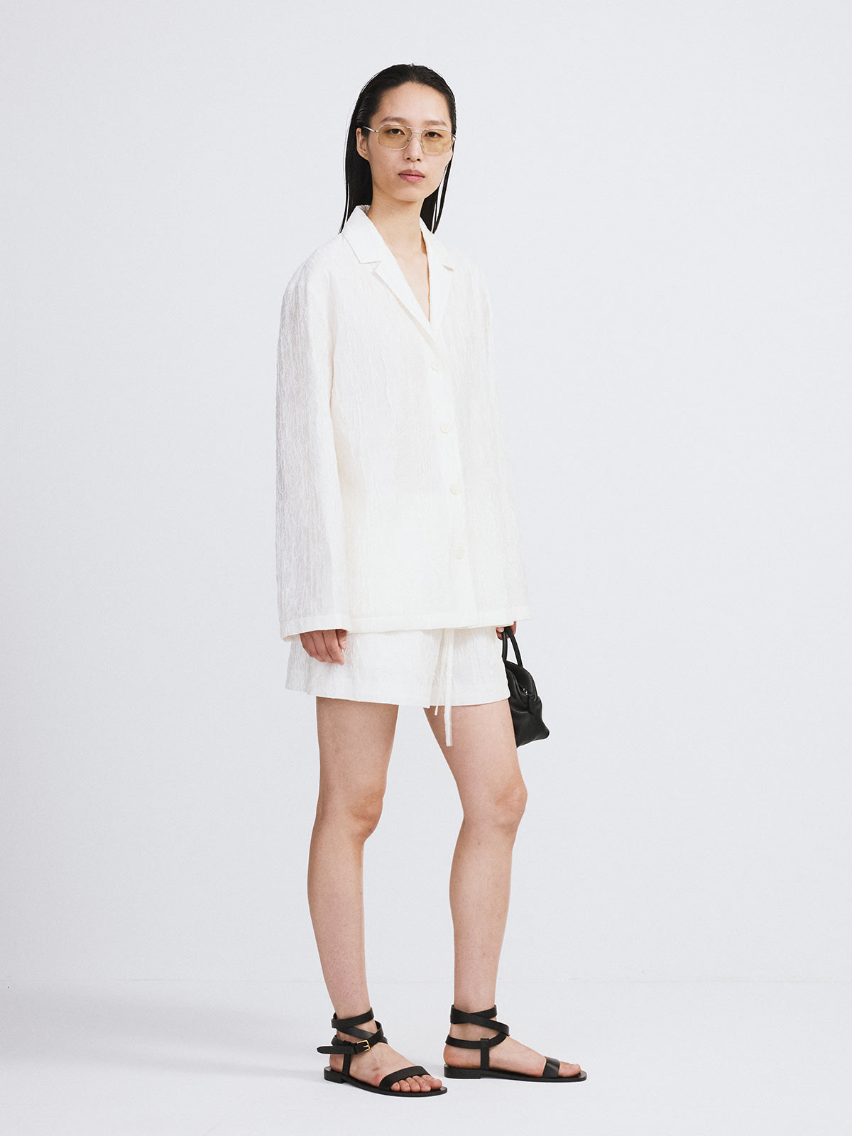 Recto - Wrinkled Lounge Shorts (Bean Ivory) product image 2 | TRAB K-Fashion Australia