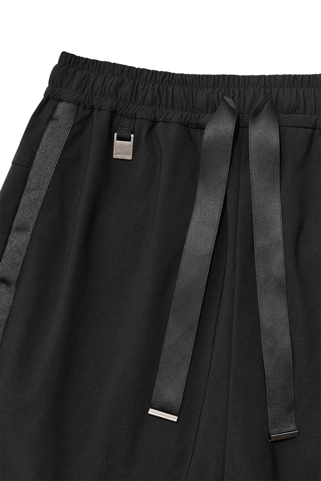 Matin Kim - Side Taping Bermuda Pants (Black) product image 3 | TRAB K-Fashion Australia