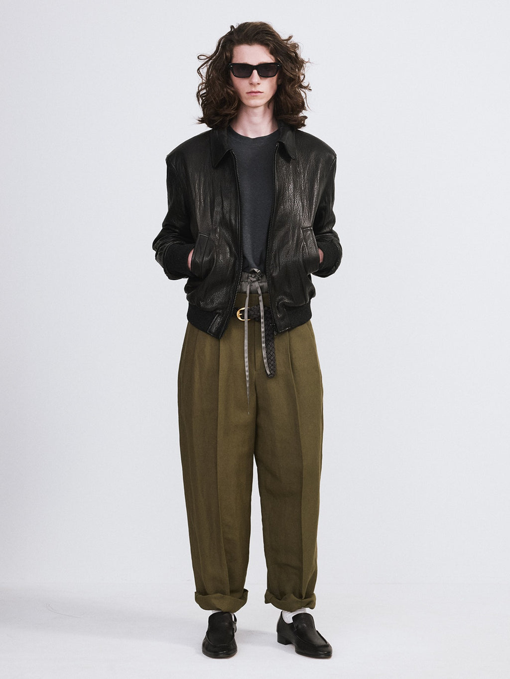 Recto - Ben Crinkle Leather Jumper (Black) product image 1 | TRAB K-Fashion Australia