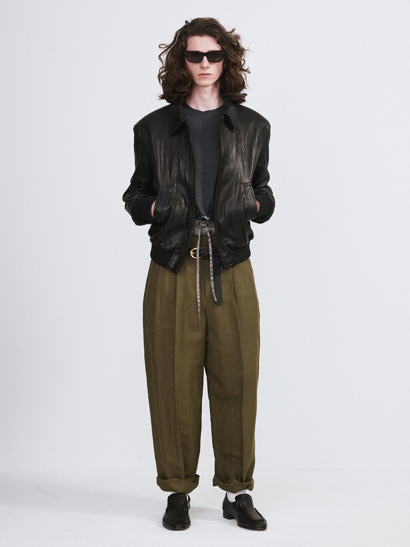 Recto - Ben Crinkle Leather Jumper (Black) product image 1 | TRAB K-Fashion Australia