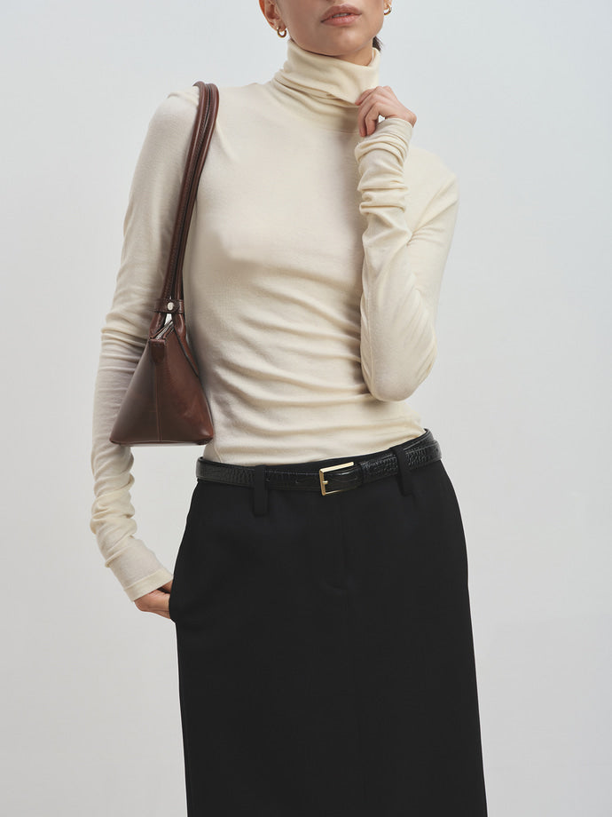 Tonywack - Slim-Fit Turtleneck (Ivory) product image 4 | TRAB K-Fashion Australia