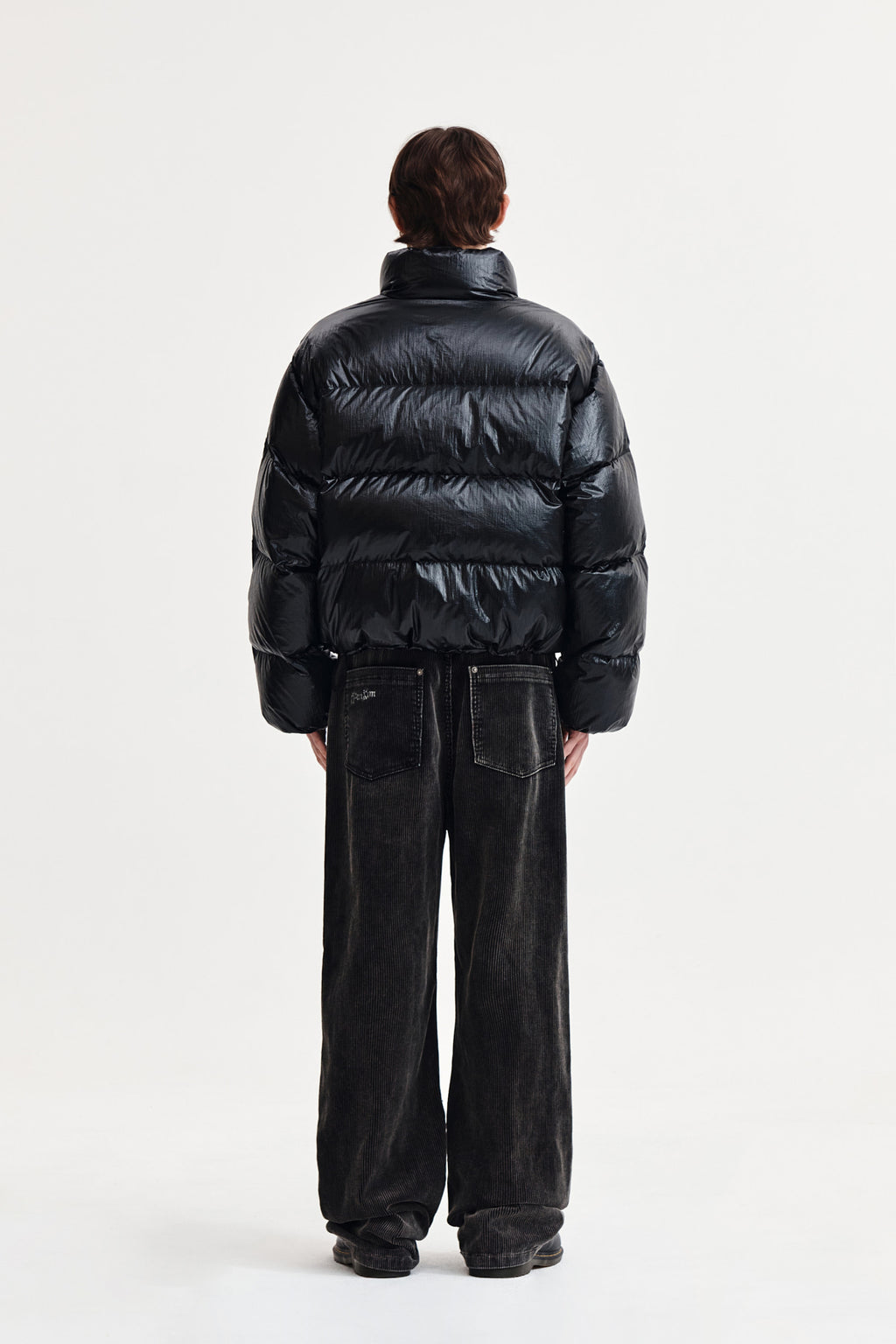 Matin Kim - Small Logo Volume Down Jumper (Black) product image 7 | TRAB K-Fashion Australia