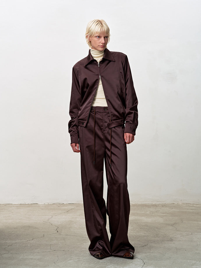 Tonywack - Silky Banding Lounge Pants (Brown) product image 6 | TRAB K-Fashion Australia