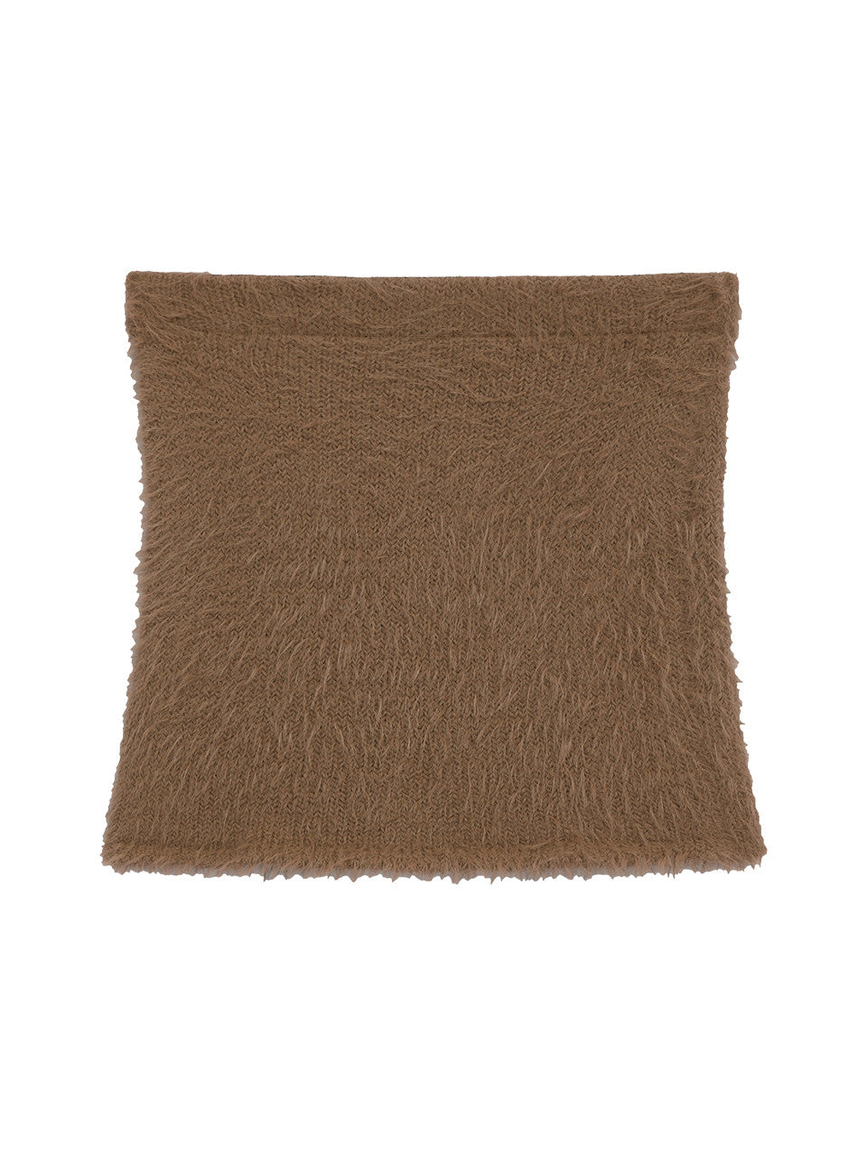 Margarin Fingers - Hairy Knit Mini Skirt (Brown) product image 2 | TRAB K-Fashion Australia