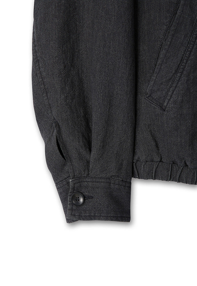 Art if acts - Linen Pocket Blouson (Black) product image 15 | TRAB K-Fashion Australia
